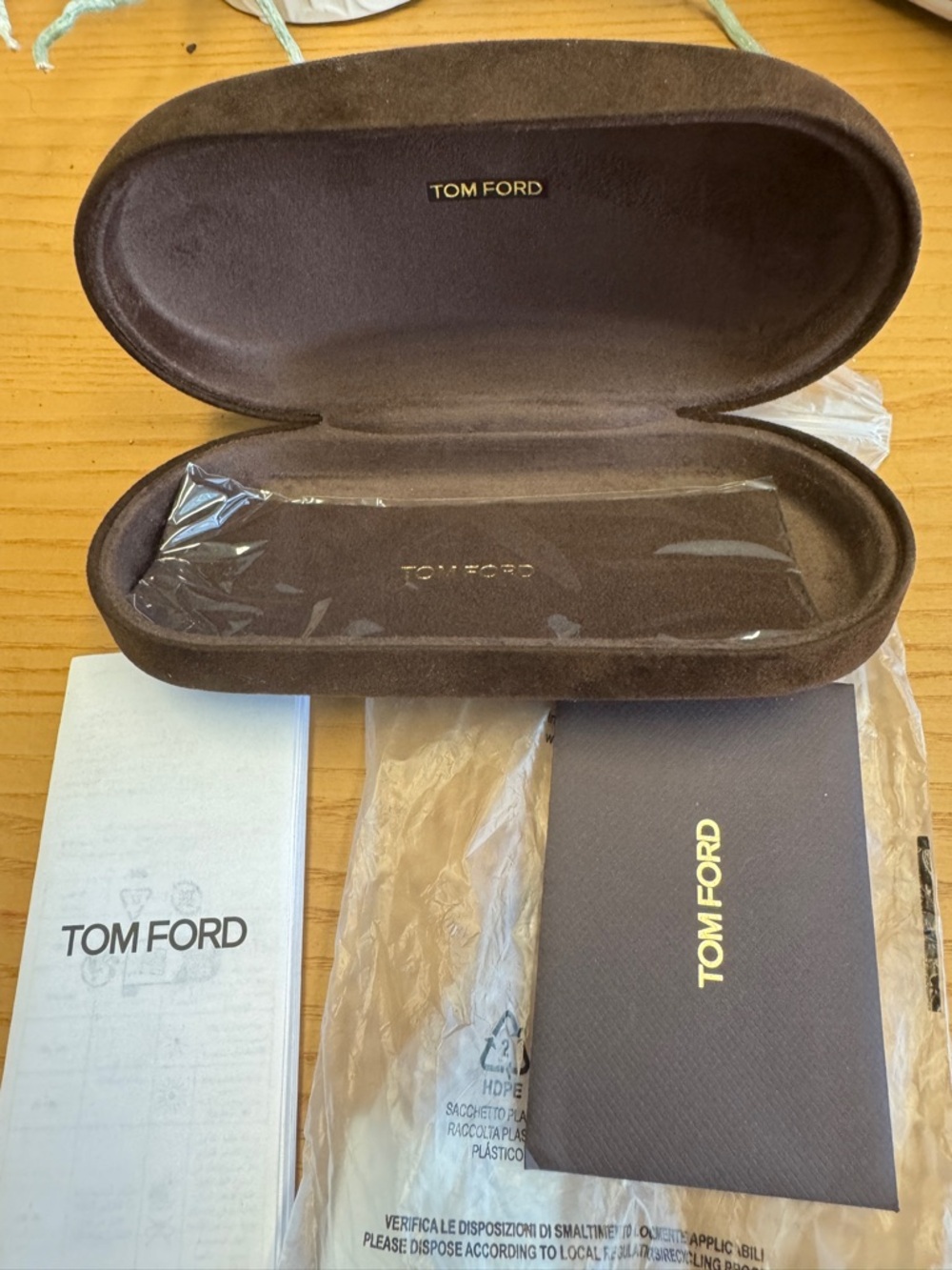Tom Ford Ivory Frame Sunglasses with Pink Lenses - Picture 5 of 5